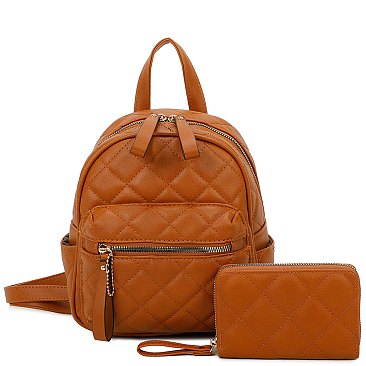 Quilted Classic Backpack 2-in-1 Set