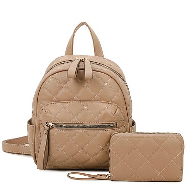 Quilted Classic Backpack 2-in-1 Set