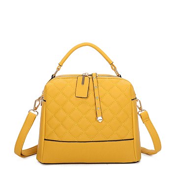 Quilted Top Handle 2-in-1 Satchel