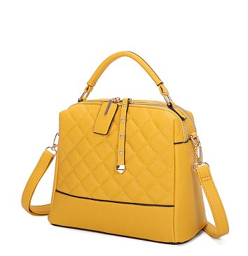 Quilted Top Handle 2-in-1 Satchel