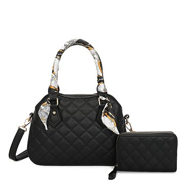 2 in 1 Fashion Satchel Bag Set