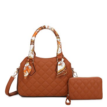 2 in 1 Fashion Satchel Bag Set