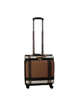 Signature Plaid Print Rolling Travel Bag