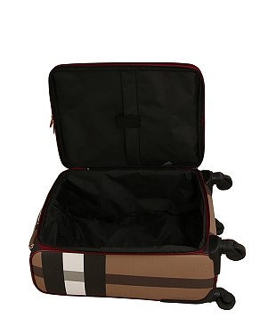 Signature Plaid Print Two Piece Travel Bag Set