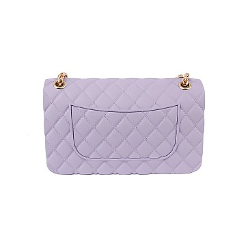 Quilt Embossed Jelly Candy Classic Shoulder Bag