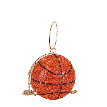 Bling Basketball Clutch Crossbody Bag