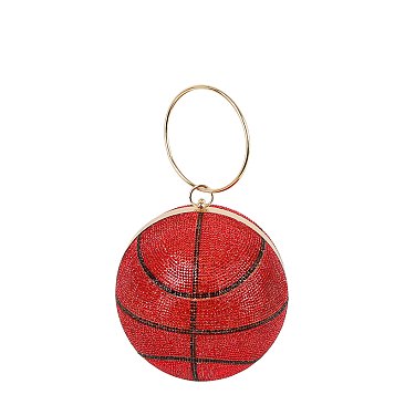 Bling Basketball Clutch Crossbody Bag