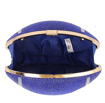 Rhinestone Bling Football Clutch