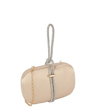 Embellished Strap Clutch Evening Bag