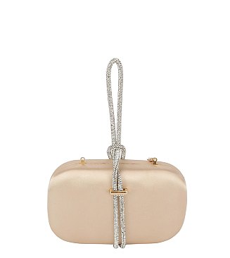 Embellished Strap Clutch Evening Bag