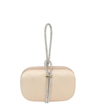 Embellished Strap Clutch Evening Bag