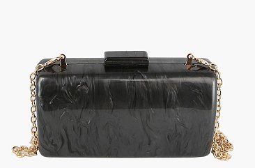 Marble Acrylic Evening Bag Clutch