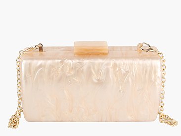 Marble Acrylic Evening Bag Clutch