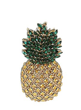 Rhinestone Pineapple Clutch Evening Bag