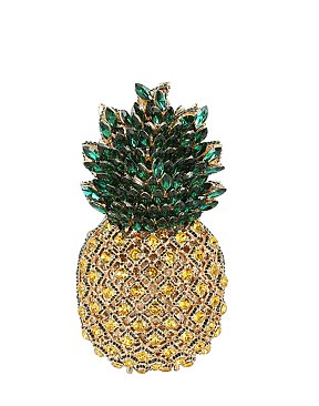 Rhinestone Pineapple Clutch Evening Bag