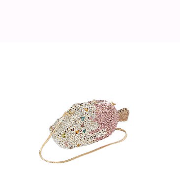 Rhinestone Fish Clutch Evening Bag