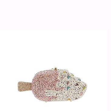 Rhinestone Fish Clutch Evening Bag