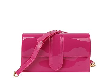 Jelly Candy Flapover Crossbody Bag