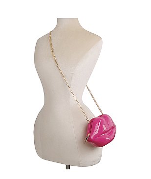 Lips Clutch Crossbody Bag