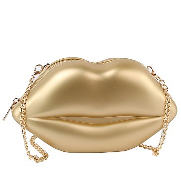 Lips Clutch Crossbody Bag