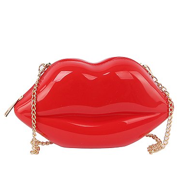 Lips Clutch Crossbody Bag