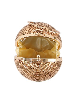 Mirror Ball Clutch Crossbody Bag