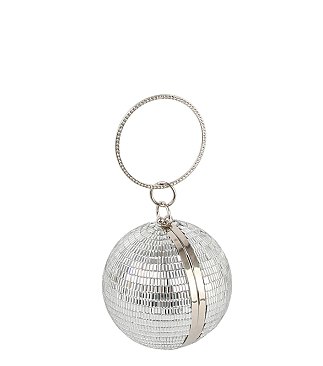 Mirror Ball Clutch Crossbody Bag