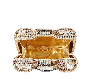 Rhinestone Camera Clutch Evening Bag