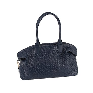 Embossed Woven Duffle Overnight Weekender Bag