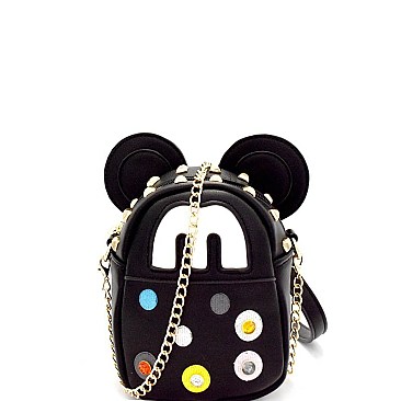 LHU120-LP Ear Accent Novelty Shoulder Bag