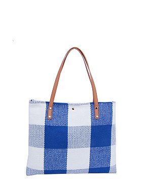 Aztec Tribal Canvas Shopper