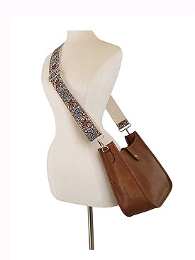 Fashion Hobo Crossbody Bag with Guitar Strap