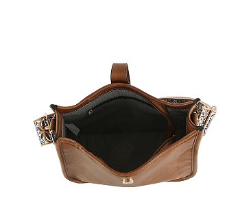 Fashion Hobo Crossbody Bag with Guitar Strap