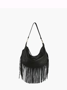 Western Fringe Hobo Shoulder Bag