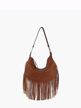 Western Fringe Hobo Shoulder Bag