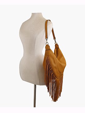 Western Fringe Hobo Shoulder Bag