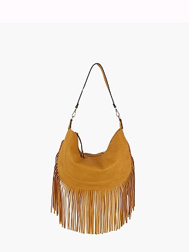 Western Fringe Hobo Shoulder Bag