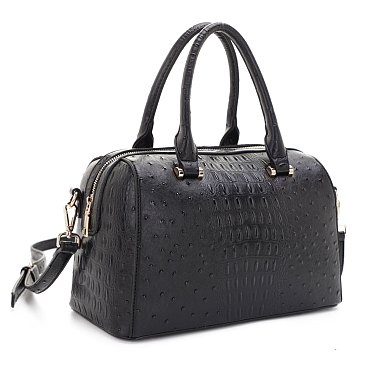 ostrich boston bag