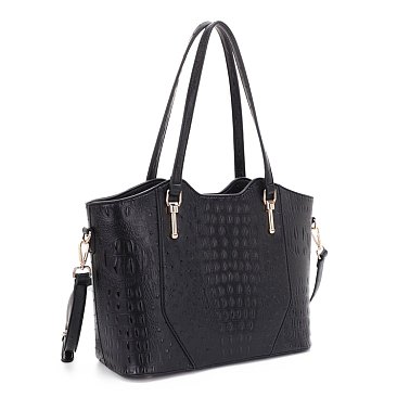 black ostrich tote bag