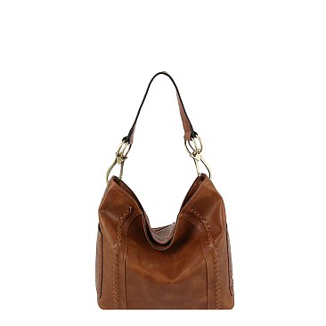 Fashion Whipstitch Bucket Shoulder Bag