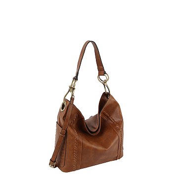 Fashion Whipstitch Bucket Shoulder Bag