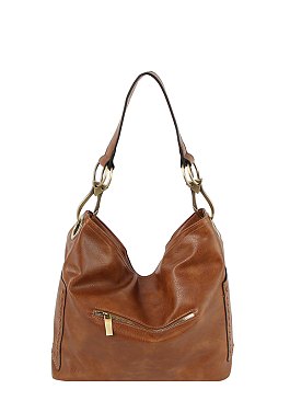 Fashion Whipstitch Bucket Shoulder Bag