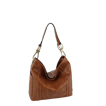 Fashion Whipstitch Bucket Shoulder Bag