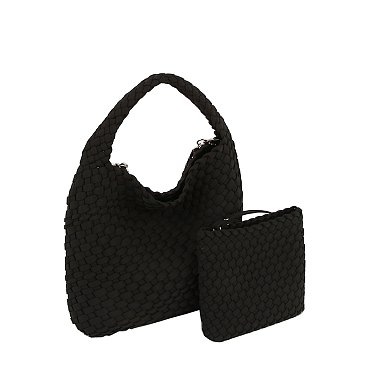 Fashion Woven 2-in-1 Shoulder Bag