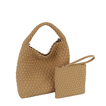 Fashion Woven 2-in-1 Shoulder Bag