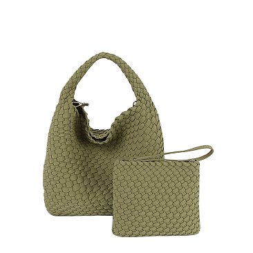 Fashion Woven 2-in-1 Shoulder Bag