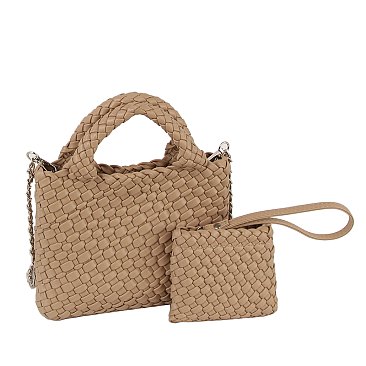 Fashion Woven 2-in-1 Satchel