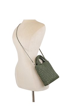 Fashion Woven 2-in-1 Satchel