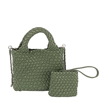 Fashion Woven 2-in-1 Satchel