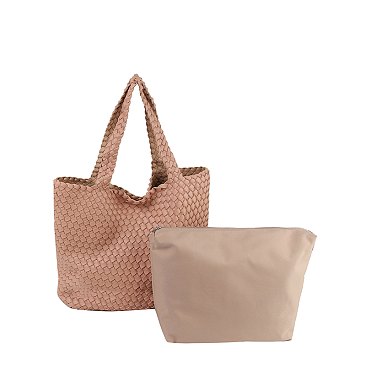 Fashion Woven Reversible 2-in-1 Shopper